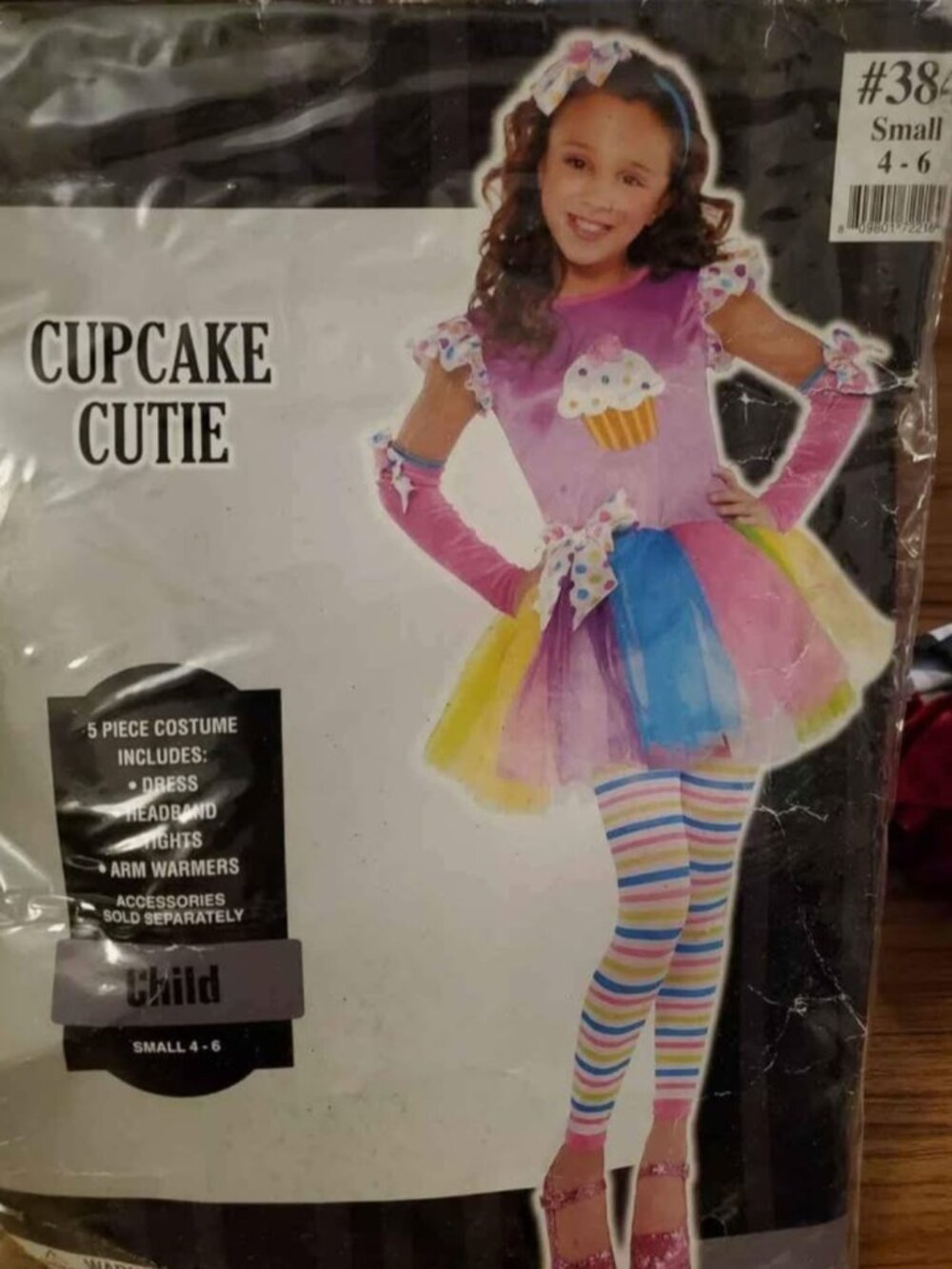 Girls Halloween costume cupcake cutie size 4-6